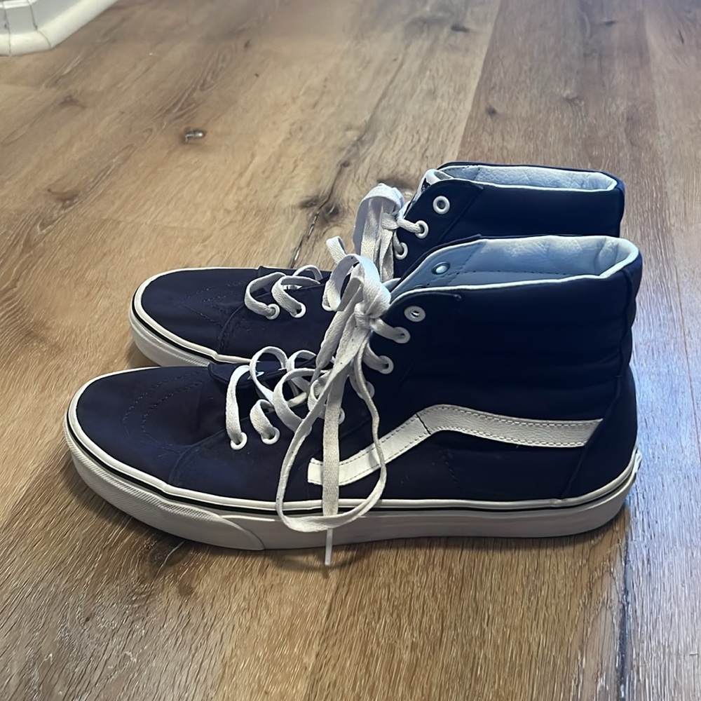 VANS Men's Sk8-Hi Skateboarding Shoes Navy Men's Sz 12 Sneakers - Picture 4 of 14